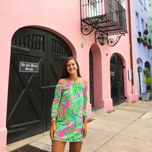 Lilly Pulitzer off the shoulder dress